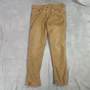 American Eagle Pants Mens 34x32 Khaki Flex Slim Straight Cotton Blend Casual